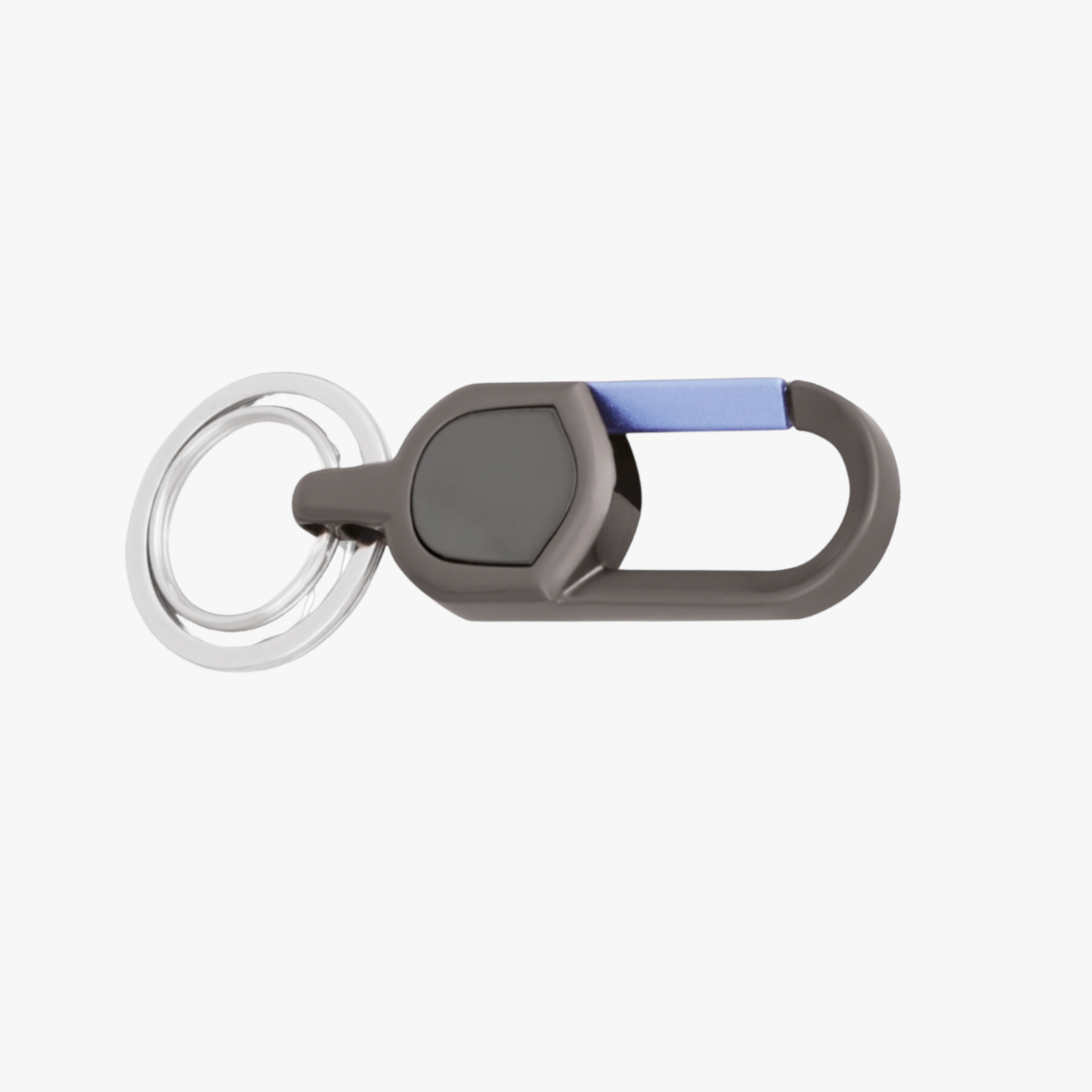 Keychain with carabiner on a white background