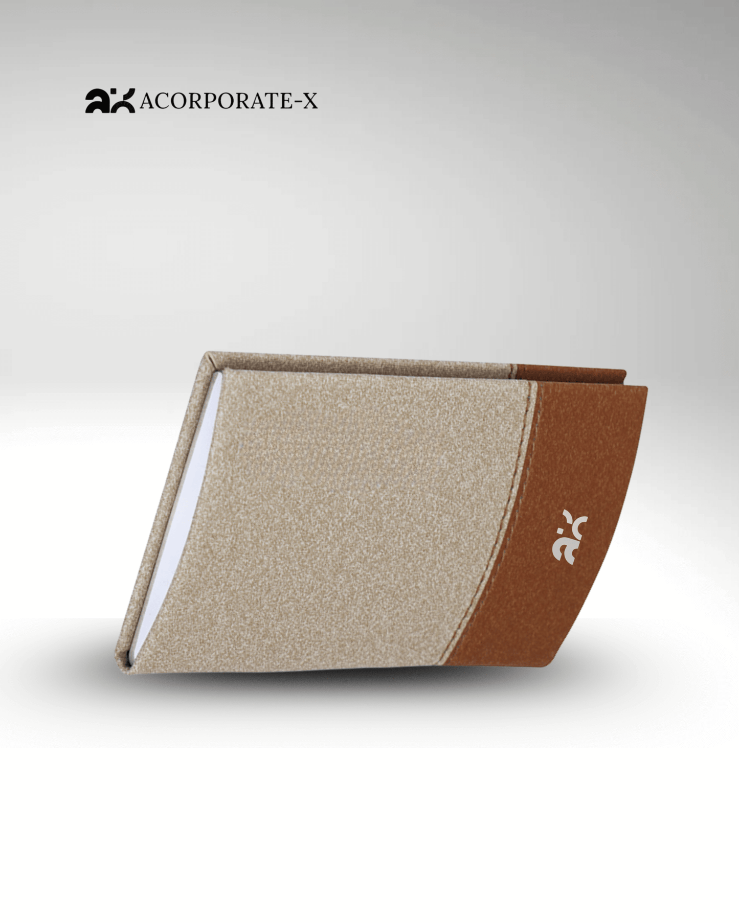 Premium Matte-Brown and Orange Cardholder