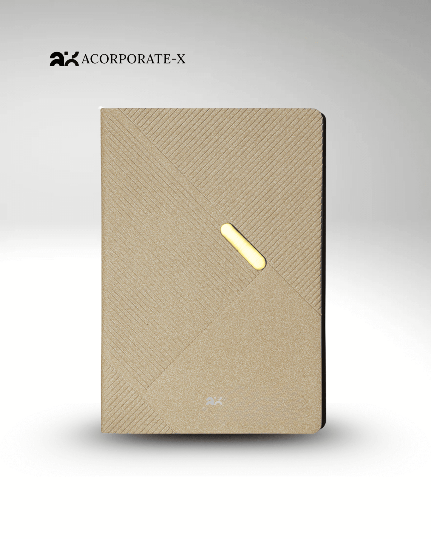 Premium Silver and Gold Leather Diary | Premium Professional Notebook