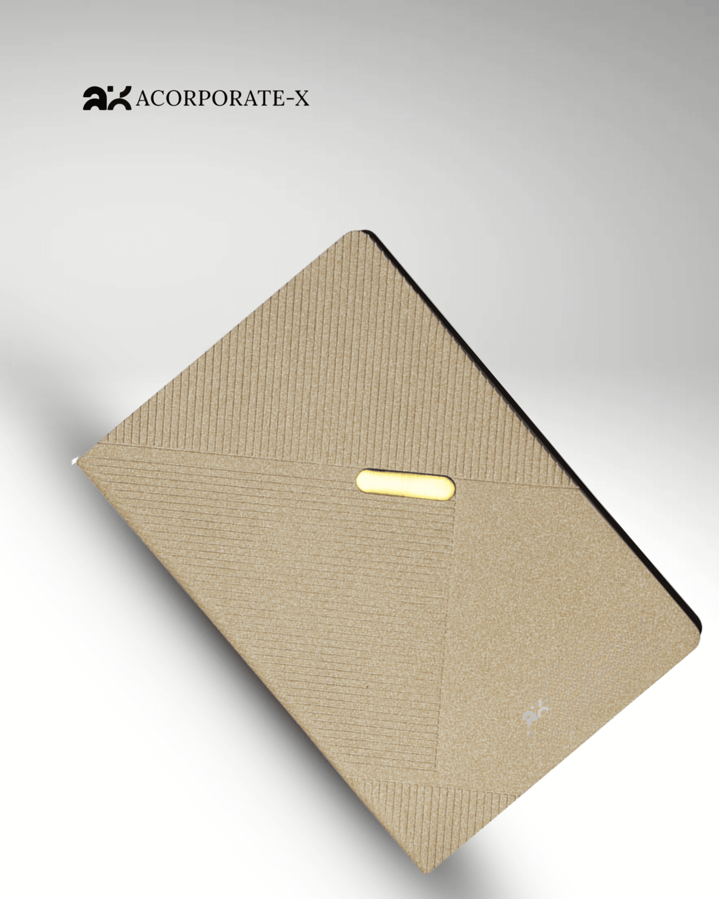 Premium Silver and Gold Leather Diary | Premium Professional Notebook