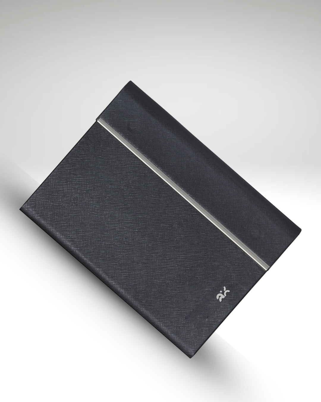 Premium Gray & Silver Leather Diary | Premium Professional Notebook