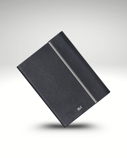 Premium Gray & Silver Leather Diary | Premium Professional Notebook