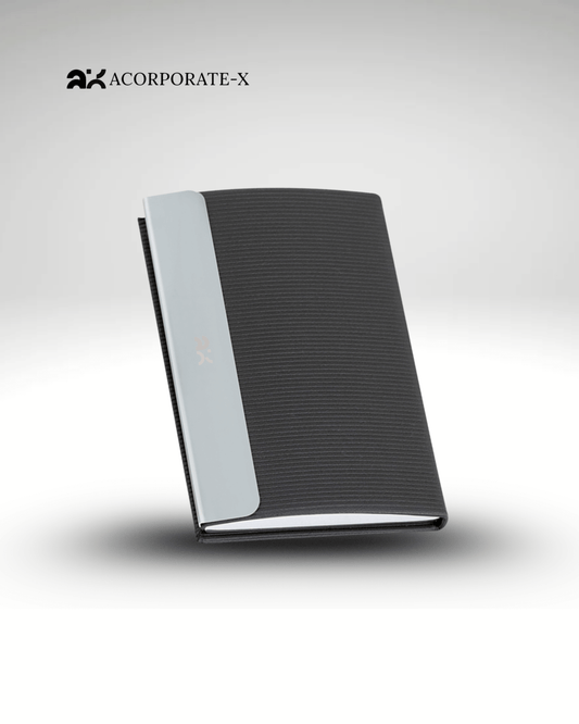 Premium Gray & Silver Cardholder