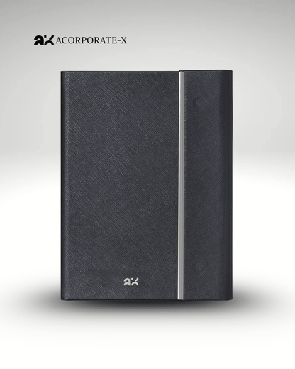 Premium Gray & Silver Leather Diary | Premium Professional Notebook