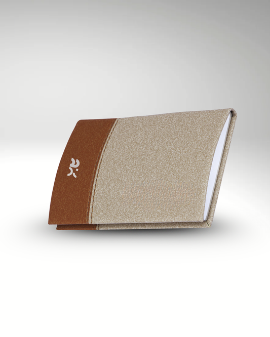 Premium Matte-Brown and Orange Cardholder