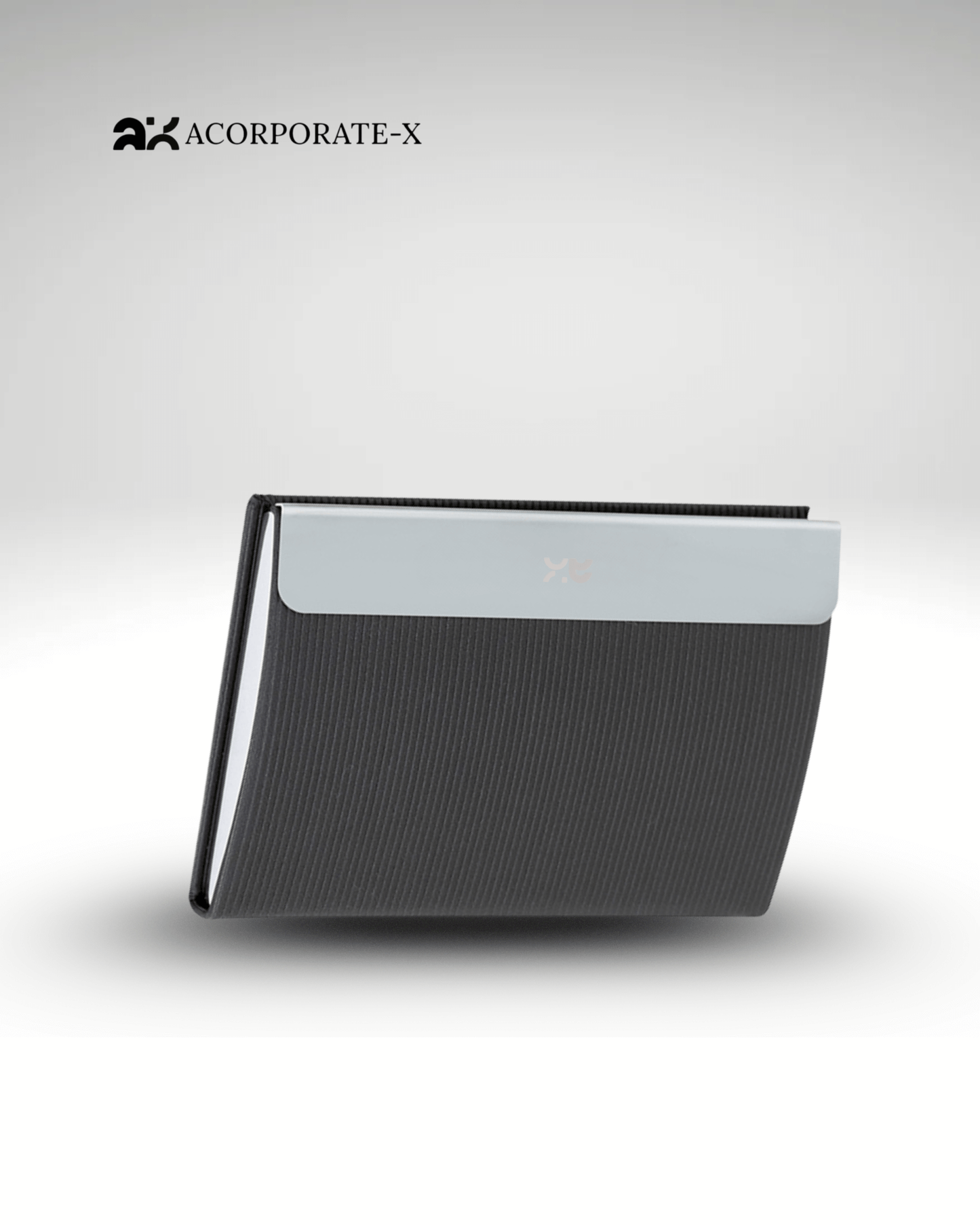 Premium Gray & Silver Cardholder