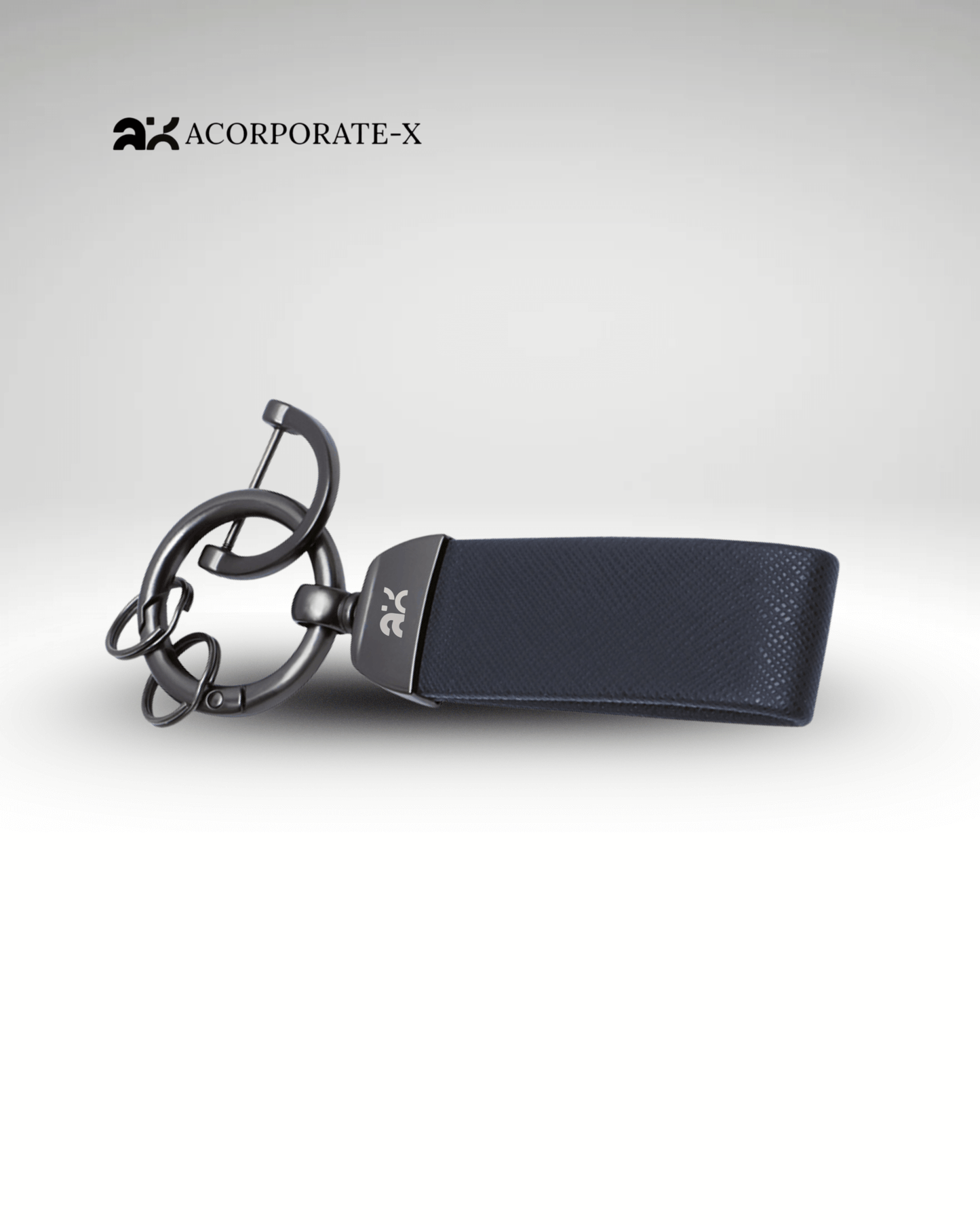 Premium Gray and Silver Key Ring