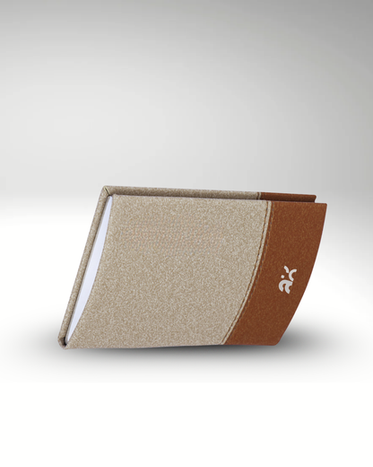 Premium Matte-Brown and Orange Cardholder