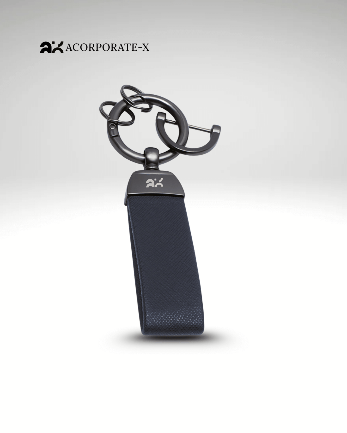 Premium Gray and Silver Key Ring
