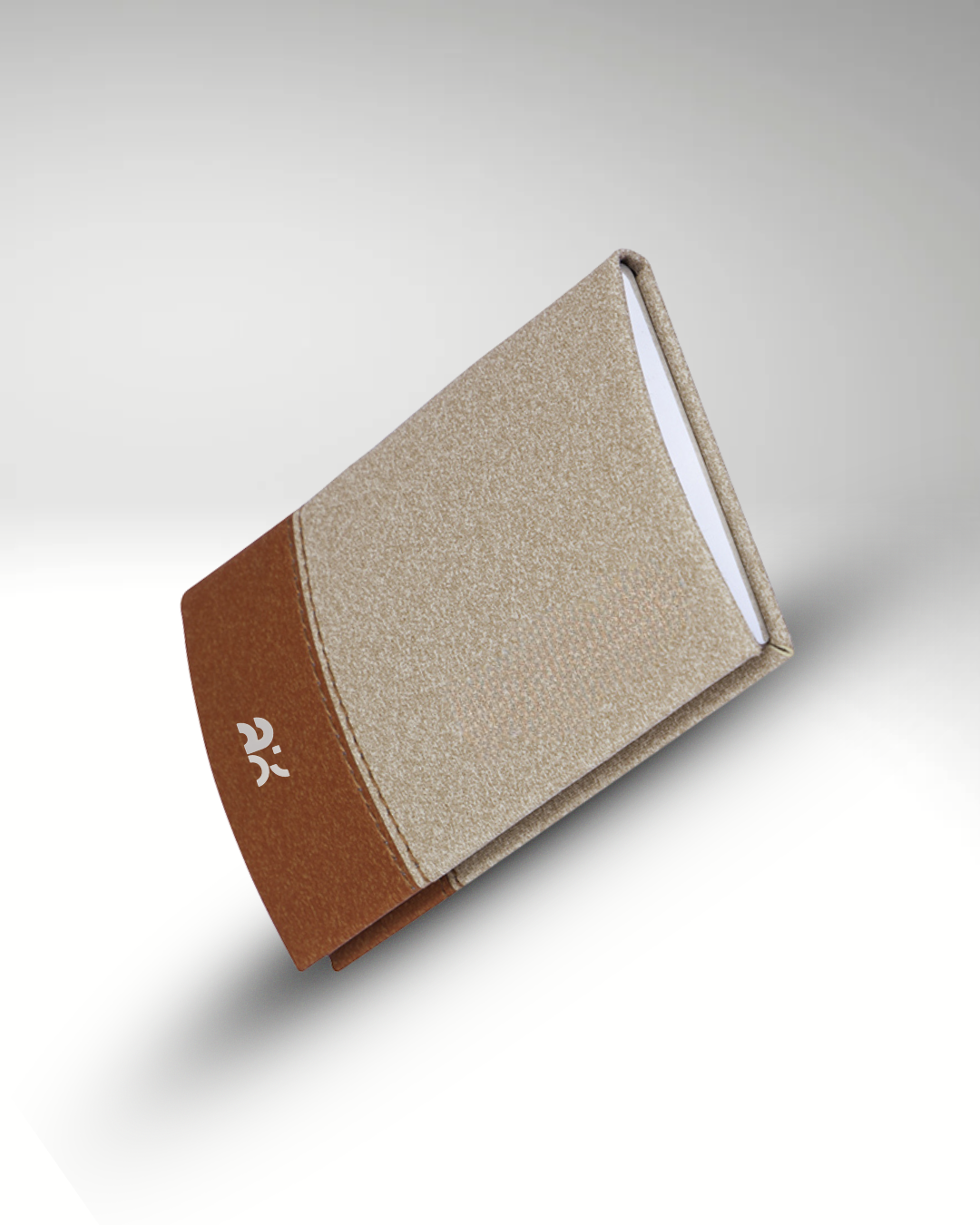 Premium Matte-Brown and Orange Cardholder