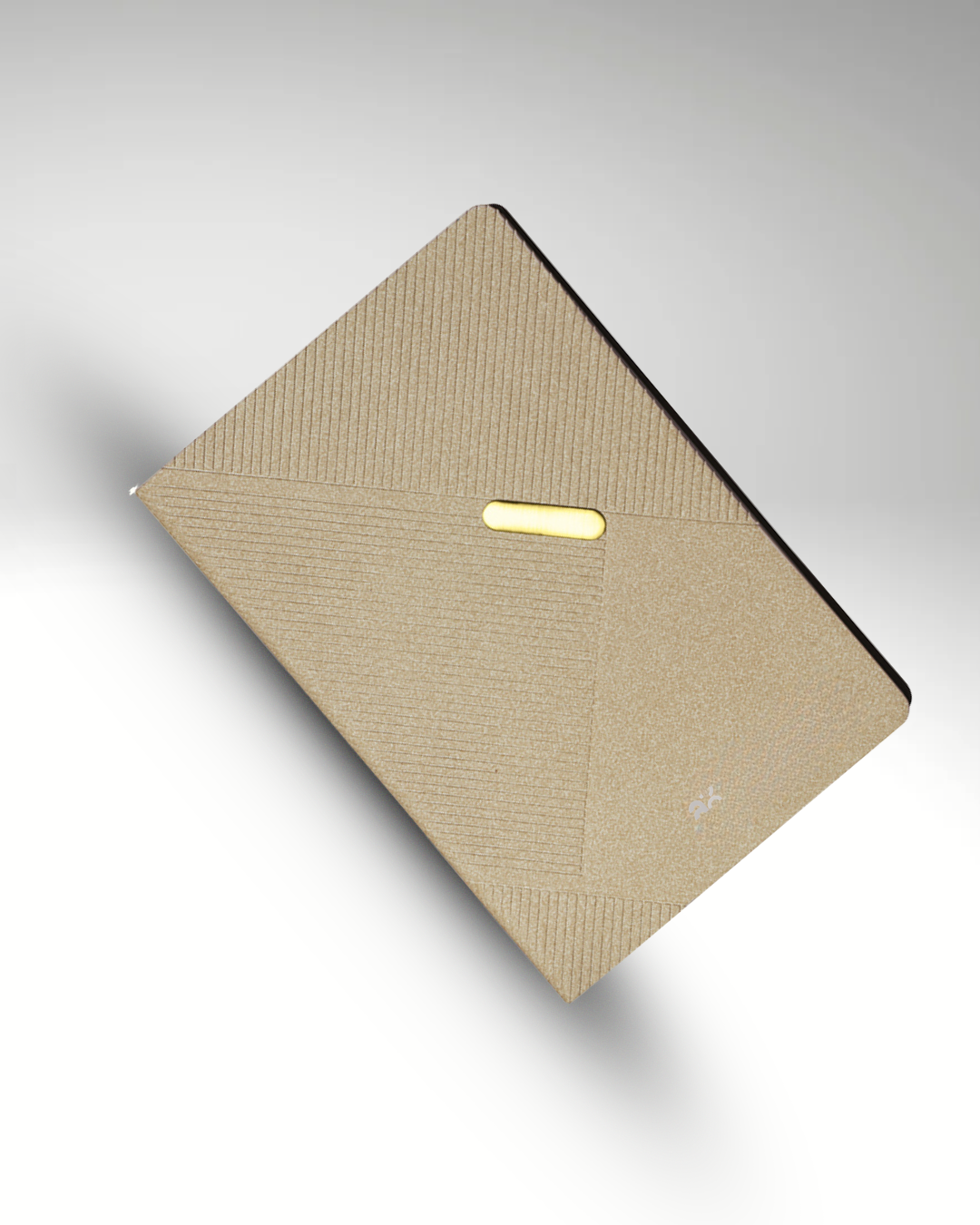 Premium Silver and Gold Leather Diary | Premium Professional Notebook