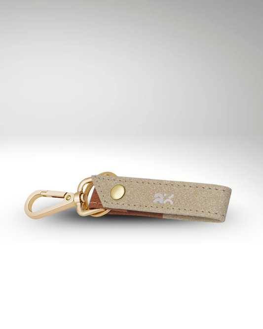 Premium Matte-Brown and Orange Key Ring