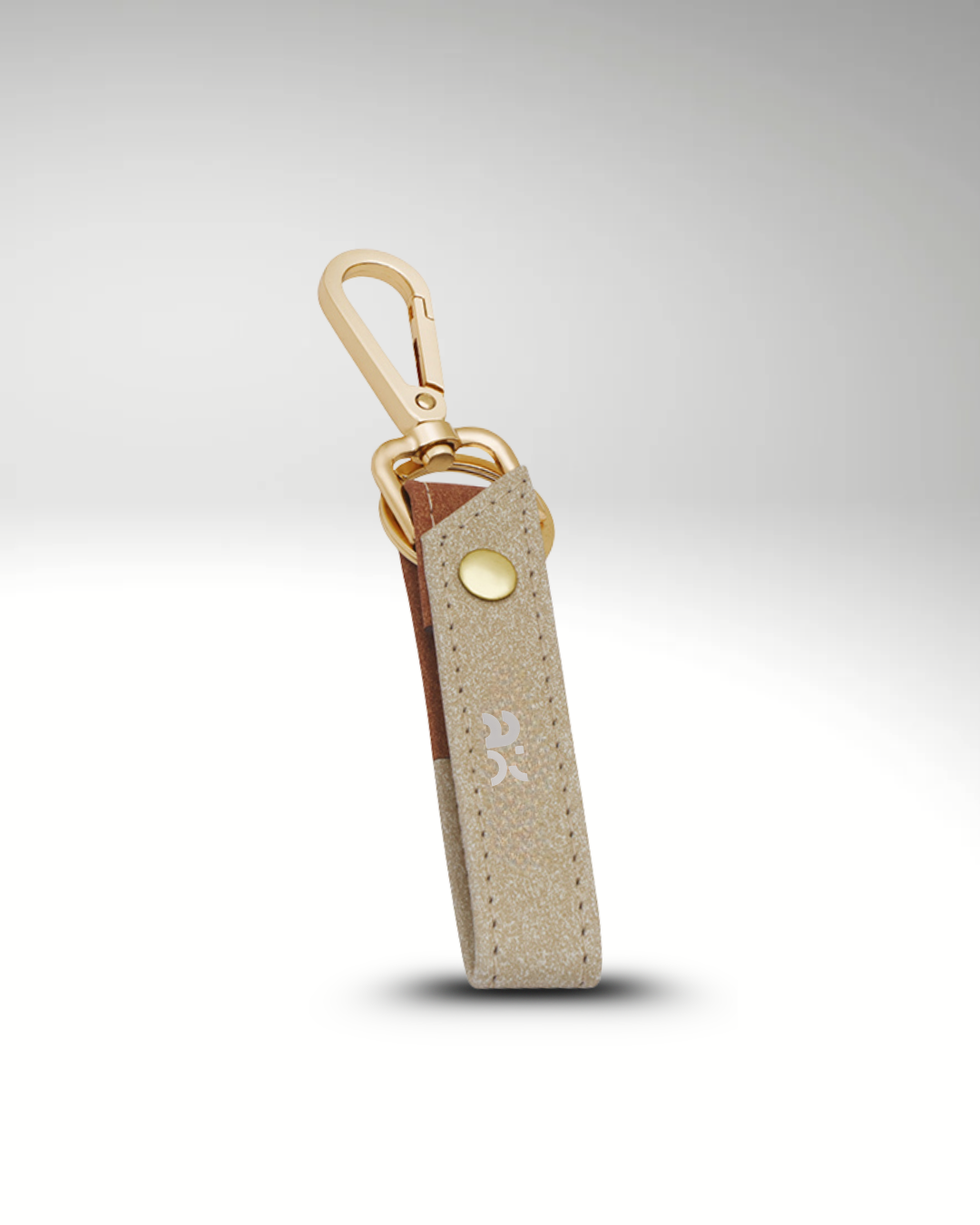 Premium Matte-Brown and Orange Key Ring