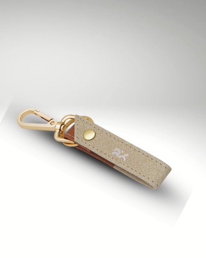 Premium Matte-Brown and Orange Key Ring