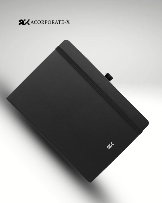 Premium Black Leather Diary | Premium Professional Notebook