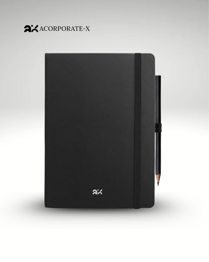 Premium Black Leather Diary | Premium Professional Notebook