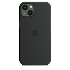 This image displays a sleek, black silicone case for the iPhone 16. The case snugly fits the phone, offering protection while maintaining a minimalist design that complements the device's modern aesthetics.