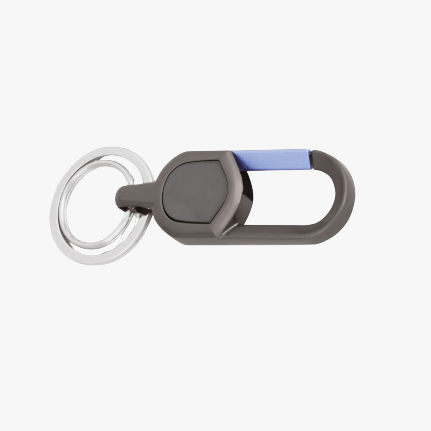 Keychain with carabiner on a white background