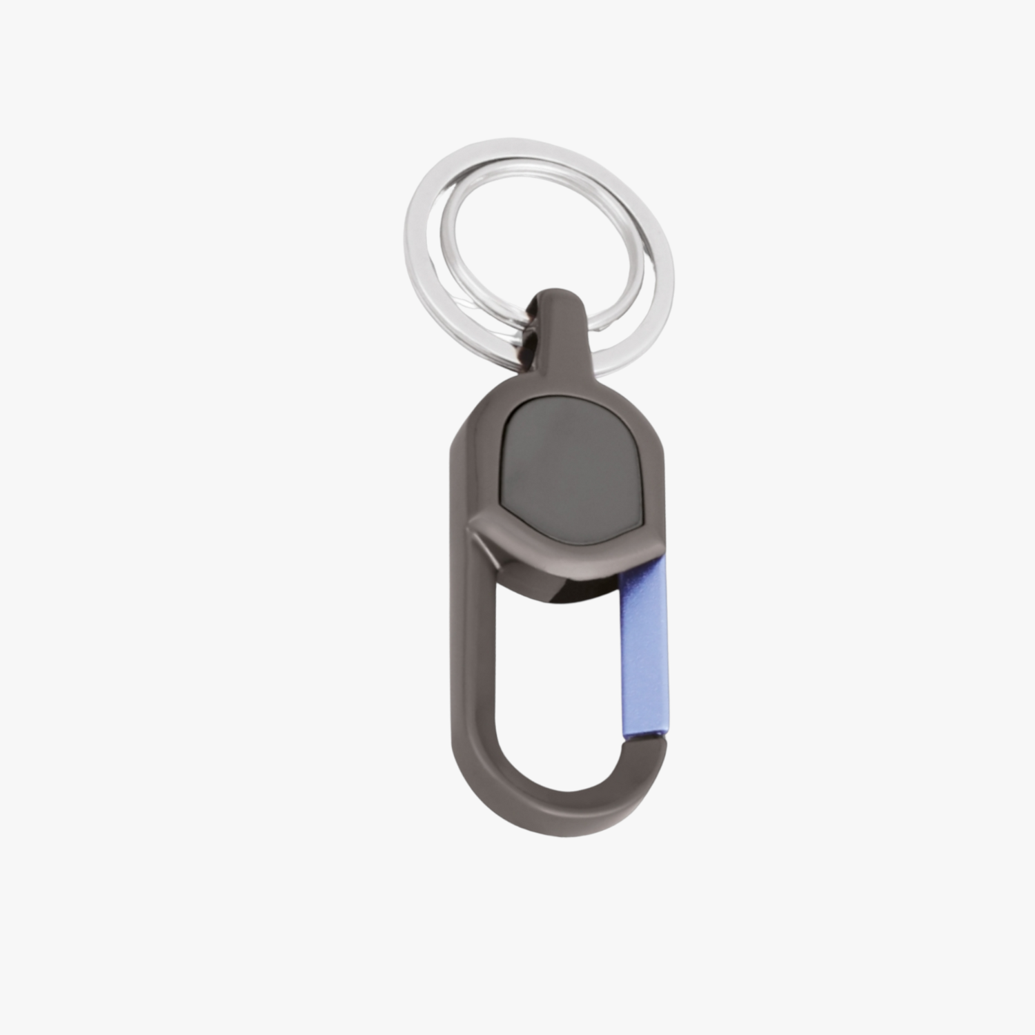 Keychain with a carabiner on a white background