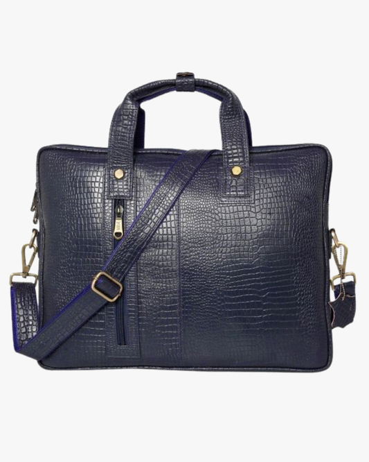 Premium Textured PU Leather Laptop Bag for Men & Women – Office & Travel Friendly (Available in 5 Colors)