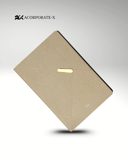 Premium Silver and Gold Leather Diary | Premium Professional Notebook