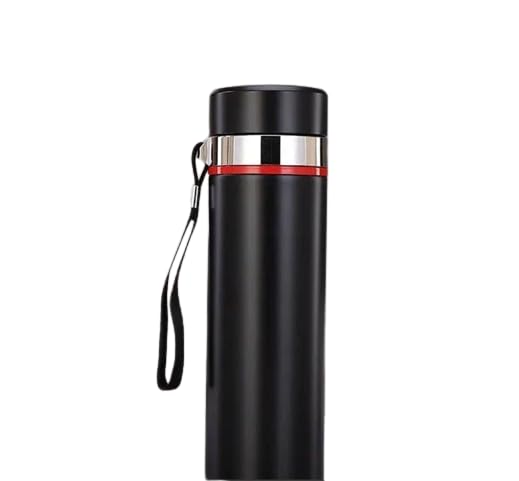 ACORPORATE X  Stainless Steel Vacuum Flask 600 ML Customized Red Colour Vacuum Water Bottle Thermal Tea Flask Capacity 600ML (Black)